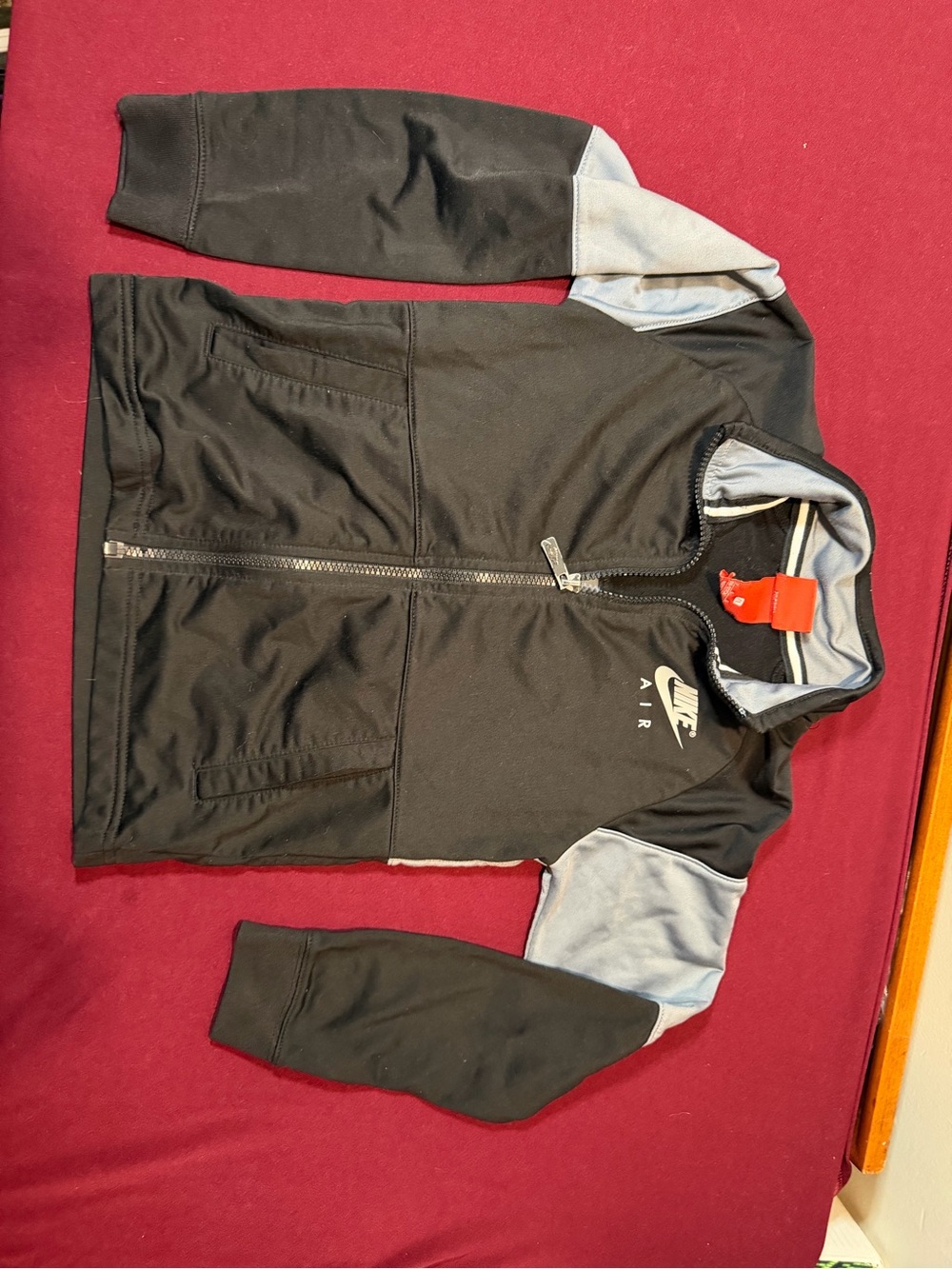 Nike Black and Gray Full-Zip Performance Jacket